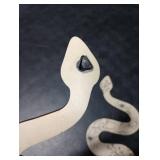 Gerrii Set of 2 Earthy Room Decor Wall Art Boho Witchy Wooden Snake Decor Natural Aesthetic Wall Hanging Boho Art for Apartment Bedroom Living Room(Crawl)