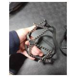 Yaktrax Walk Traction Cleats - 360-Degree Grip on Snow, Ice, & Multi-terrain Surfaces - Elastic Outer Band w/ Easy-On/Off Heel Tab & 1.2mm Zinc-coated Steel Coils - Abrasion & Rust Resistant - Unisex