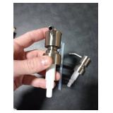 UHEY HOME Soap Dispenser Pump Replacement 304 Stainless Steel for Regular Mouth Bottle for Standard 28/400 Thread Size Kitchen Bathroom Lotion Refill Dispenser 2 Pack(Brushed Nickel)