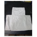 DEZENE Lumbar Pillow Covers 12x20 Ivory White: Pack of 2 Cozy Soft Velvet Rectangular Modern Luxury Decorative Throw Pillow Cases for Sofa Couch Living Room Bed Home Decor