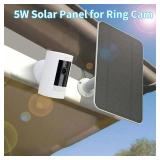 Ring Camera Solar Panel Charger, Compatible with Stick Up Cam, Stick Up Cam Pro, Spotlight Cam Plus/Pro, 5W5V, Weatherproof, 3M/9.8FT Cable (1Pack)