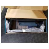 ANDGOO 6Pcs Large Acrylic Risers, 2 Set(11.2L~11.6L~12L) Black Rectangular Showcase Collectibles Display Shelf, Retail Desktop Display Stand for Organize and Decoration