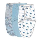 SwaddleMe by Ingenuity Original Swaddle, Size Small/Medium, For Ages 0-3 Months, 7-14 Pounds, Up to 26 Inches Long, 3-Pack Baby Swaddle Blanket Wrap