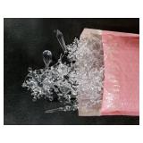 Multipcs Christmas Ornaments Set for Tree Decorations- Hanging Acrylic Crystal Snowflake Icicle Drop Decorations for Winter Christmas Tree New Year Party Supplies