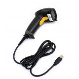 WoneNice USB Laser Barcode Scanner Wired Handheld Bar Code Scanner Reader Black