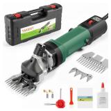 TAKEKIT Sheep Shears, 600W Professional Heavy Duty Sheep Clippers, 6 Speeds Electric Animal Shears for Alpacas Llamas Lambs and Large Dogs with Thick Hair, One Set of Extra Blades Included