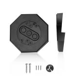 Vinyl Siding Light Mounting Block with Built-in Electrical Box, 8141 Vinyl Electrical Mounting Block for Outdoor Light, Ideal for 1/2 Lap Siding Black(1 Pack)