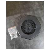 Vinyl Siding Light Mounting Block with Built-in Electrical Box, 8141 Vinyl Electrical Mounting Block for Outdoor Light, Ideal for 1/2 Lap Siding Black(1 Pack)