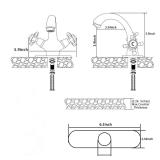 GGStudy Bathroom Faucet Antique Brass Bathroom Vanity Faucet Single Handle One Hole Bathroom Sink Faucet Basin with Cover Plate