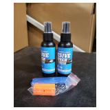 Adhesive Remover - 3.5oz*2 Surface Safe Rapid Glue Remover with Scraper, Sticker Remover for Cars, Windows, Walls, Efficiently Remove Sticky Residues, Labels, Tape, Gum, Bandages, Adhesives, Wax