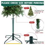 ElectricWise 14.8 Christmas Tree Height Extender with 3 Fixing Screws, Fits 0.5-1.25 Inch Tree Poles, Make Christmas Tree Taller for 4.5 Ft to 7.5Ft Artificial Trees, Seasonal Indoor Decor (Green)