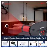 dooreemee Hidden Camera and Bug Detectors & GPS Tracker Finder. Travel Essentials & Hotel Personal Privacy Security Keychain, Gifts for Teen Girls and Women, Self Defense Alarm with Flashlight.