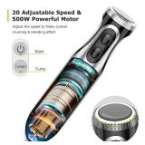 Bonsenkitchen 4-in-1 Immersion Blender Handheld, 20 Speeds Hand Blender with Turbo Mode, Stainless Steel Blade, Egg Whisk, Beaker & Chopper Bowl, Stick Mixer for Soup, Smoothie, Puree, Baby Food