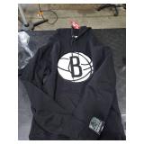 Ultra Game Adults NBA Official Classic Embroidered Hoodie Sweatshirt, Brooklyn Nets, Team Color, Medium