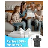 RENPHO Electric Heating Pad for Back, Valentines Day Gifts for Her Him, Birthday Gifts for Women Men Mom, FSA Eligible HSA Approved, Large Heat Pad for Neck Shoulders, 24x33, ETL Certified, Gray