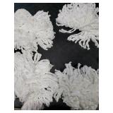 4 Pack Mop Head Replacement Compatible with O Cedar Triangle Swivel Mops,Spin Mop Replacement Head 100% Microfiber,Deep Cleaning,EPSUNORISE Compatible with O Cedar Mops(White)