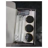 Kithouse 6 Set Christmas Window Candles Lights with Timer Battery Operated Electric LED Taper Candles Flameless for Windows, Gold Candle Holders, Suction Cups &12 PCS Battery Included (6 Set)