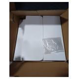 Toddler Step Stool, Wooden Height-Adjustable 2-Step Stool for Kids, Potty Training Stool with Handles for Bathroom Sink, Kitchen, Bedroom-White