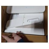 Toddler Step Stool, Wooden Height-Adjustable 2-Step Stool for Kids, Potty Training Stool with Handles for Bathroom Sink, Kitchen, Bedroom-White