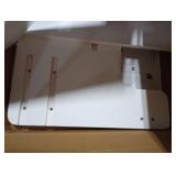 Toddler Step Stool, Wooden Height-Adjustable 2-Step Stool for Kids, Potty Training Stool with Handles for Bathroom Sink, Kitchen, Bedroom-White