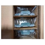 KOMUEE 30 oz 5 Pack Glass Meal Prep Containers, Glass Storage Containers with Lids - Dishwahser, Microwave, Oven and Freezer Safe