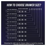 OURSHOM 16 Inch Soft Close Drawer Slides 1 Pairs (2pcs) Heavy Duty Full Extension Ball Bearing, Side Mount Drawer Rails, Drawer Slide Glides for Dresser, Cabinet, Kitchen - Draw Slides 150LB Capacity