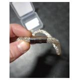 Suavifurri Diamond Dog Collar Bling Full Rhinestone Sparkly Magnetic Closure Wedding Pet Necklace for Small Dogs 12 inch