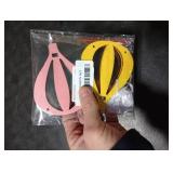 FAZHBARY 2 Pack Colorful Hot Air Balloon Garland Felt Banner Hot Air Balloon Party Sky Theme Wall Decorations