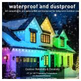 150FT Permanent Outdoor RGB Lights - Waterproof Smart LED Eaves Lights with App/Remote Control, Music Sync & DIY Scenes, Perfect for Christmas, Halloween, Parties & Daily Decor, Ideal for House Roof