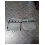 CUZAFO 600°F Heat Resistant Silicone Spoon Rest, Multiple Utensil Rest, BPA Free Easy to Clean Dishwasher Safe, (Grey)