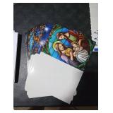 Cholemy 36 Set Nativity Scenes Christmas Cards with Envelopes Traditional Religious Holy Night Christmas Greeting Cards Nativity Scenes Church Xmas Decoration for Women Family Holiday Gift