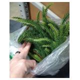 9 FT Real Touch Norfolk Pine Garland, Artificial Christmas Greenery Garlands, Green Realistic Garland Faux Norfolk Pine Garlands for Mantle Table Fireplace Stairs Railing Indoor Outdoor Xmas Decor