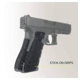 Talon Grips - Adhesive Grip for Glock 17, 17 MOS, 22, 25, 31, 34, 35, 37, 45, 74, 19X - Made in The USA - Easy Installation, Durable, Superior Traction - Gen 3, Rubber