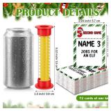 Foilswirl Christmas Party 5 Second Game, 72 Cards and Red 5 Second Hourglass Family Card Game Night with Galentine Family Friends Galentines Day for Ages 17+