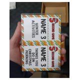 Foilswirl Christmas Party 5 Second Game, 72 Cards and Red 5 Second Hourglass Family Card Game Night with Galentine Family Friends Galentines Day for Ages 17+