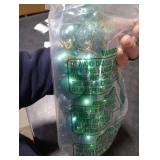 Emopeak 24Pcs Mini Christmas Balls Ornaments for Xmas Tree - 1.57 Inch Small Shatterproof Christmas Tree Decorations Hanging Ball for Holiday Wedding Party Decoration Teal