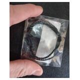 Small Cross Bracelet Black