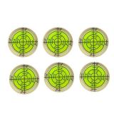 6 pcs Bubble Spirit Level, 32x7mm Circular Level Bubble for RV, Travel Trailer, Tripod, Phonograph, Turntable