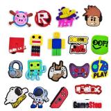 17pcs Video Game Shoe Charms for Men, Women, Boys, Girls