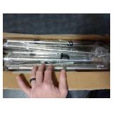 Shower Curtain Rod 31-100 In Adjustable Pole Heavy Duty Silver Tension Rods Spring Drilling and No Drilling Shower Rod for Bathroom Window Anti-Slip Never Rust