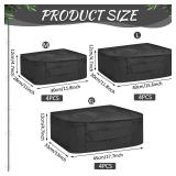 Silkfly 12 Pcs Packing Cubes for Suitcase Travel Luggage Bags Bulk Mesh Organizer Set for Hiking Camping Backpacking Clothes Accessories (Black,XL, L, M Size)