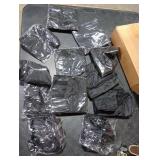 Silkfly 12 Pcs Packing Cubes for Suitcase Travel Luggage Bags Bulk Mesh Organizer Set for Hiking Camping Backpacking Clothes Accessories (Black,XL, L, M Size)