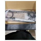 Voncerus LED Desk Lamp with Clamp, Eye-Caring Clip on Lights for Home Office, 3 Modes 10 Brightness, Long Flexible Goose-Neck, Metal, Swing Arm Architect Task Table Lamps with USB Adapter, Black