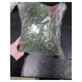 6FT Christmas Garland with Lights, Pre-Lit Artificial Pine Garland with Red Berries, Lighted Flocked Garland for Table Mantle Fireplace Door Stairs Windows Wall Indoor Outdoor Holiday Christmas Decor