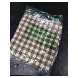 CARRIE HOME Outdoor Khaki and White Buffalo Plaid Pillow Covers 20x20 Set of 2, Khaki White Gingham Check Pillows Decorative Throw Pillow Covers, 20 x 20 Buffalo Plaid Pillow Covers for Couch