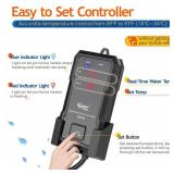 hygger 800W Aquarium Heater with Controller, Adjustable & Submersible Fish Tank Heater with Digital Display Safety Triple Protection Beeping Alarm for Saltwater and Freshwater 80-220 Gallon