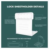 Sheet Holders 8Pcs, Bed Sheet Holder for Corners for Mom Gift, Keep Bed Sheets Firm & Tight, Sheet Locker for No More Loose Sheets, Sheet Fasteners, Bed Sheet Grippers for All Mattress Sizes