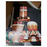 Memorywuu Winter Snowman Porch Sign Wooden Porch Decor Winter Christmas Nutcracker Snowman Front Door Welcome Standing Sign for Xmas Farmhouse Outdoor Yard Wall Hanging Decorations(40 Inch,Nutcracker)