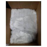 CHICHIC 48 inch Christmas Tree Skirt Faux Fur Xmas Tree Skirt Christmas Decorations Holiday Tree Ornaments Tree Decoration for Christmas Home Decorations, Xmas Party Holiday Decorations, Snow White