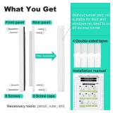 Thin Cat Door for Windows, Pet Doors and Sliding Door, Safety Pet Door with 4 Way Lock, Weatherproof Cat Flap for Thin Door and Wall(Medium, 7.7 * 7.5 * 0.78in)